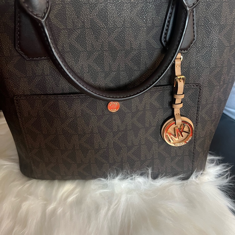 Michael Kors Brown Monogram Tote
